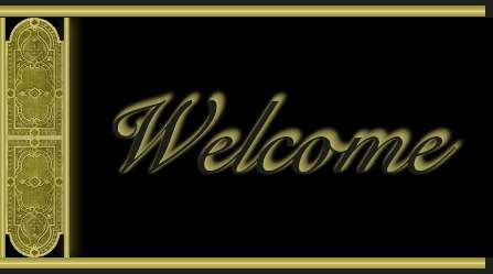 Gold Welcome Graphic